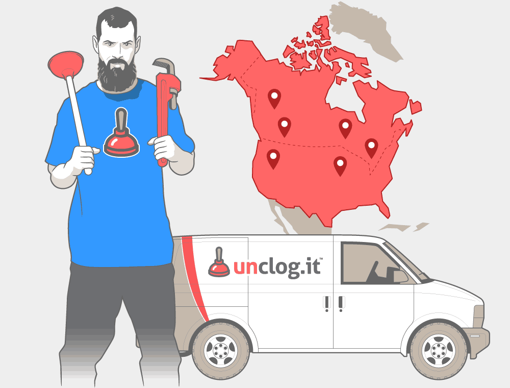 Unclog.it, a professional plumbing company is available across North America to help you with all of your plumbing and drain cleaning needs.